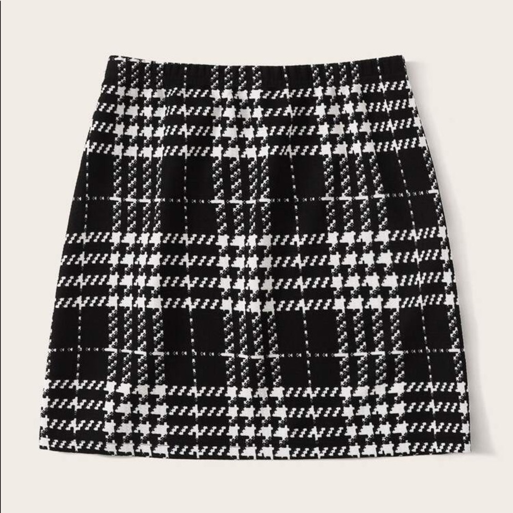Plaid mini skirt